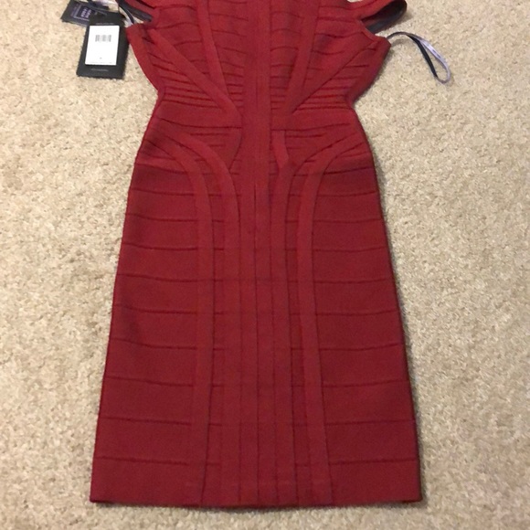 Herve Leger Dress Ruby Red - Picture 5 of 5
